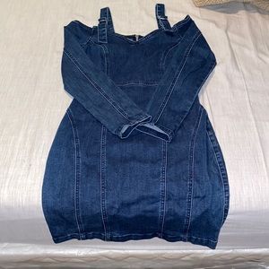 Denim jean bodycon dress